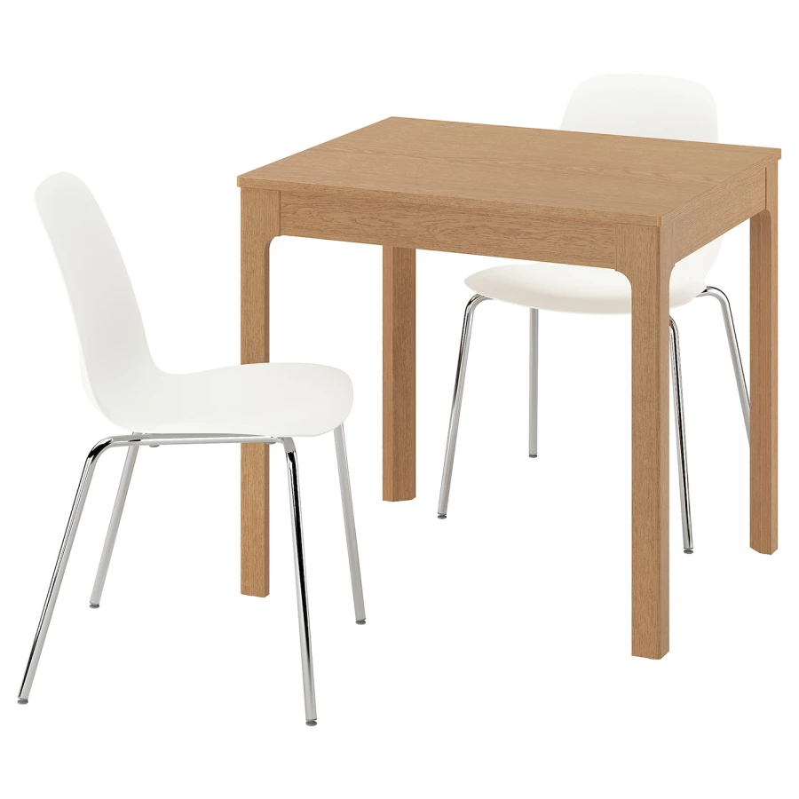 EKEDALEN / LIDÅS Стол и 2 стула ИКЕА (изображение №1)