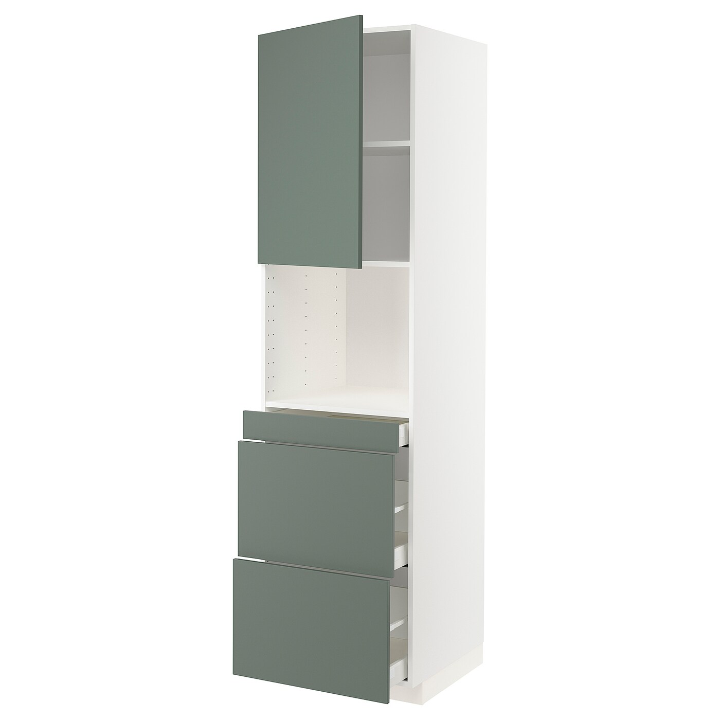 Шкаф - METOD / MAXIMERA  IKEA/ МЕТОД/МАКСИМЕРА  ИКЕА,  228х60 см, зеленый/белый