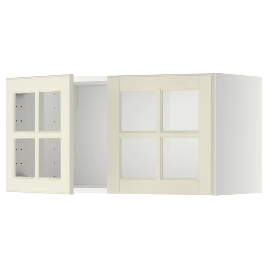 Навесной шкаф - METOD  IKEA/  МЕТОД ИКЕА, 40х80 см, белый/кремовый (изображение №1)