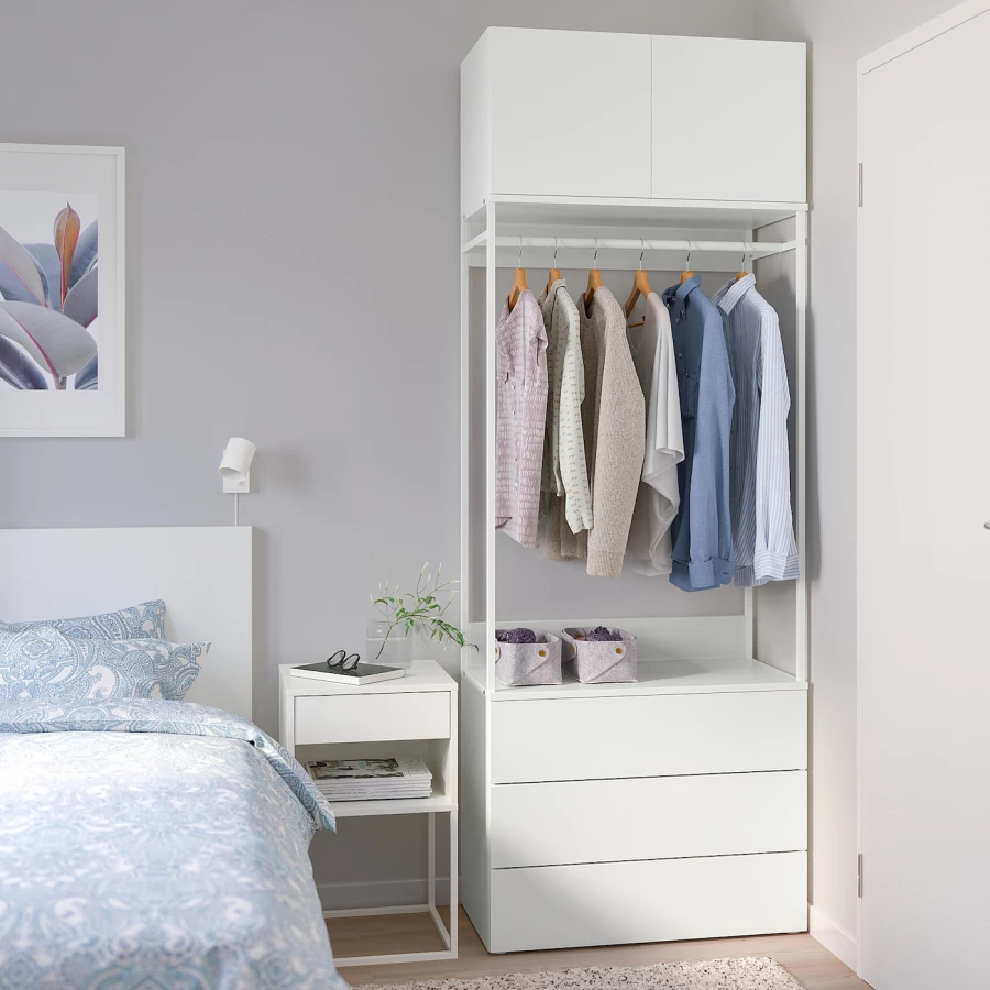 Комбинация для хранения - PLATSA  IKEA/ ПЛАТСА  ИКЕА, 221х80 см, белый (изображение №2)