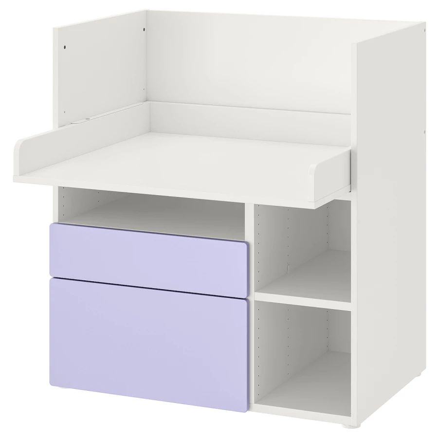 Пеленальный стол - IKEA SMÅSTAD/SMASTAD/СМОСТАД ИКЕА,  100х90  см, белый/фиолетовый (изображение №1)
