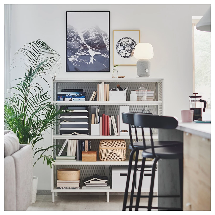 Барный стул - YNGVAR IKEA/ ИНГВАР ИКЕА, 99х53х51 см, черный (изображение №3)