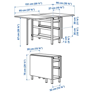 Второе фото. VIHALS / VIHALS Стол и 4 стула ИКЕА