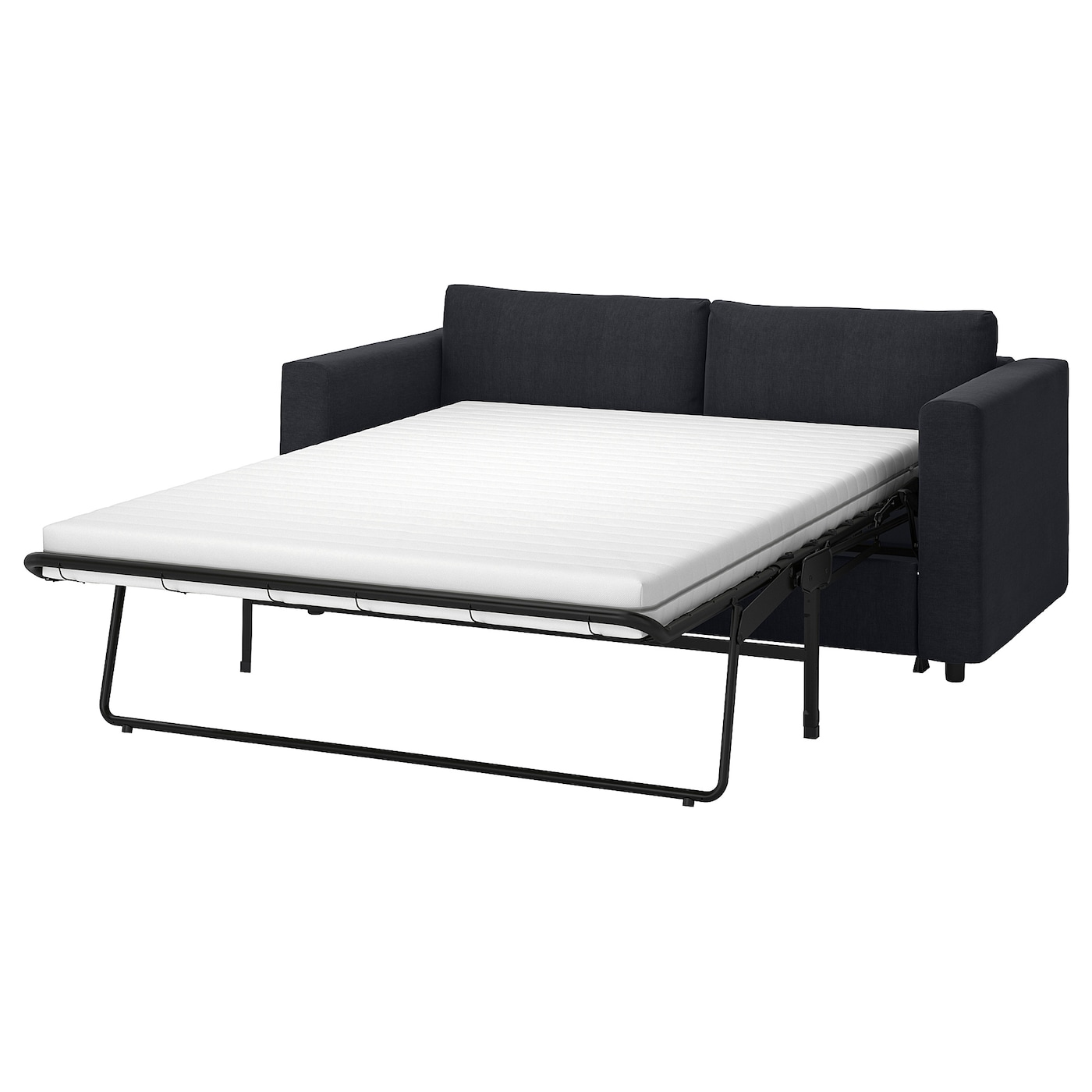 2-местный диван - IKEA VIMLE, 98x190см, черный, ВИМЛЕ ИКЕА