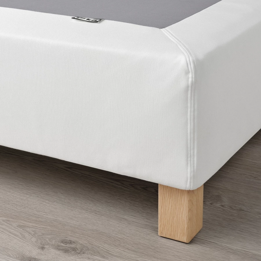 Каркас кровати - LYNGÖR / LYNGОR IKEA/ ЛЮНГЕРЬ ИКЕА, 140х200 см, белый (изображение №3)