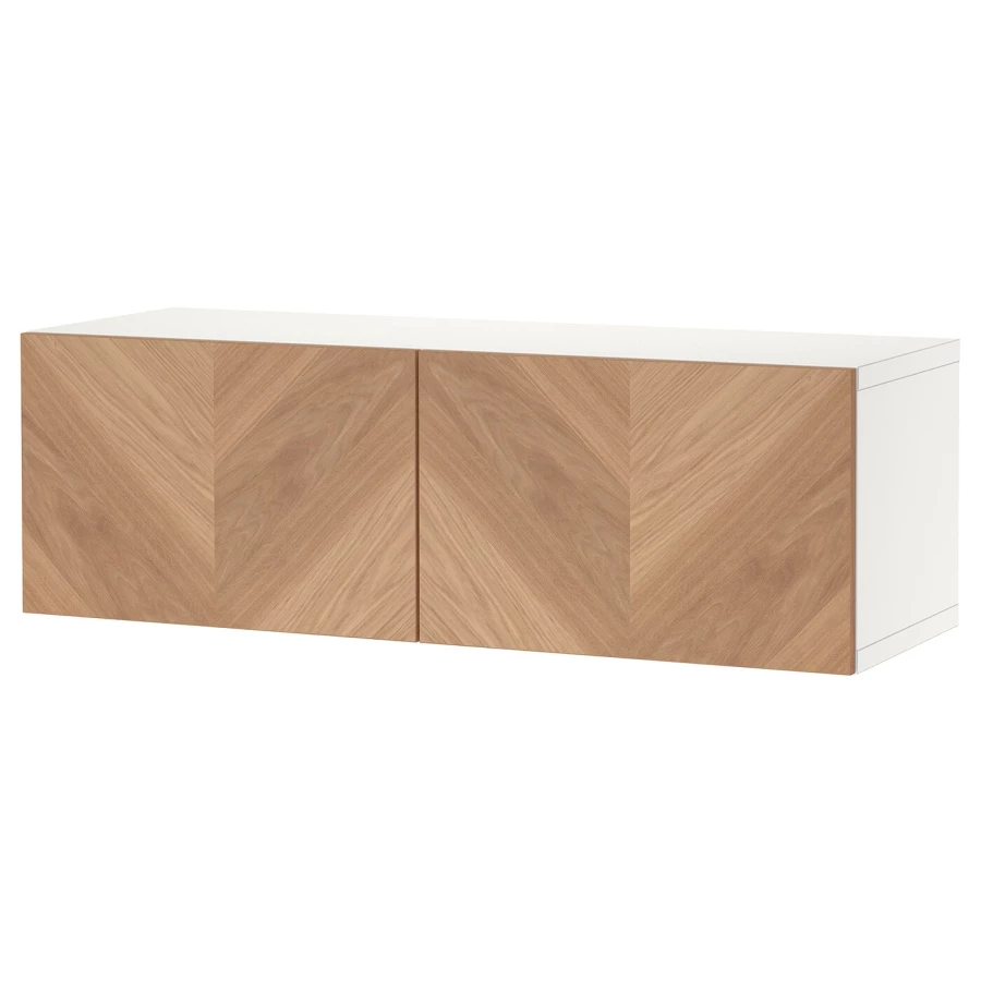 Навесной шкаф - IKEA BESTÅ/BESTA, 120x42x38 см, коричневый, БЕСТО ИКЕА (изображение №1)