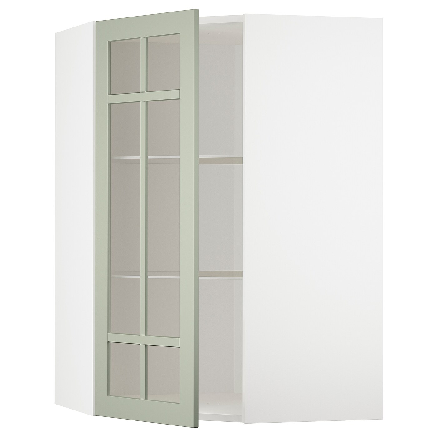 Шкаф    - METOD IKEA/ МЕТОД ИКЕА, 68х100 см, белый/зеленый