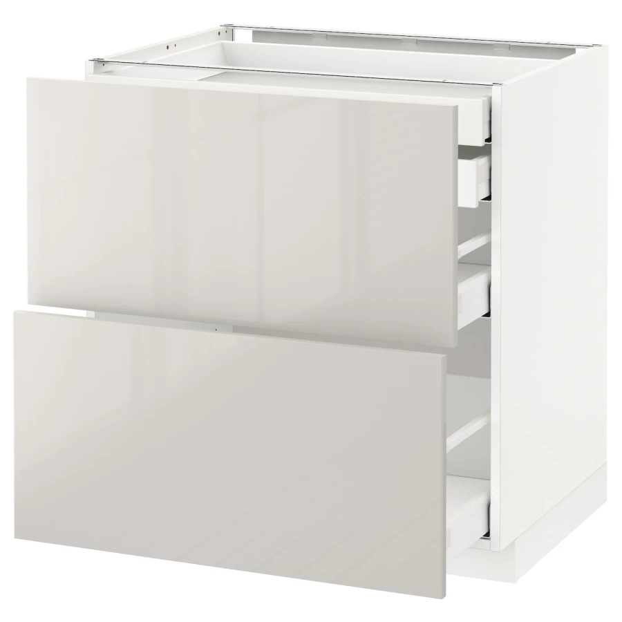 Напольный шкаф  - IKEA METOD MAXIMERA, 88x61,8x80см, белый, МЕТОД МАКСИМЕРА ИКЕА (изображение №1)