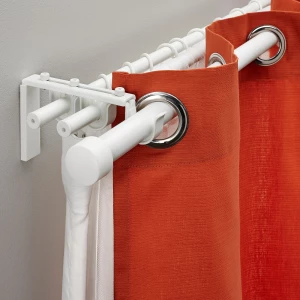 Второе фото. Карниз - IKEA RÄCKA/RACKA/HUGAD, 210-385 см, белый, РЭККА/ХУГАД ИКЕА