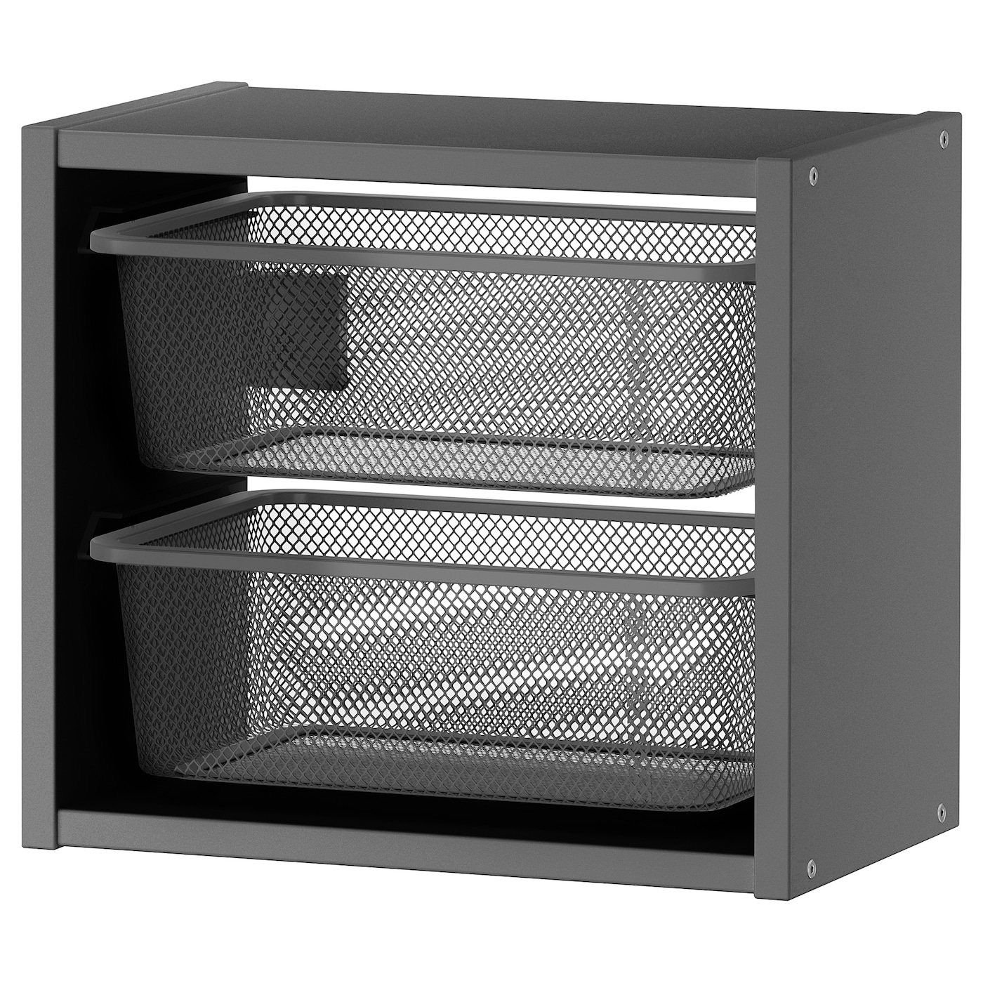Навесной шкаф - TROFAST/ТРОФАСТ ИКЕА, 30х21х34 см, серый