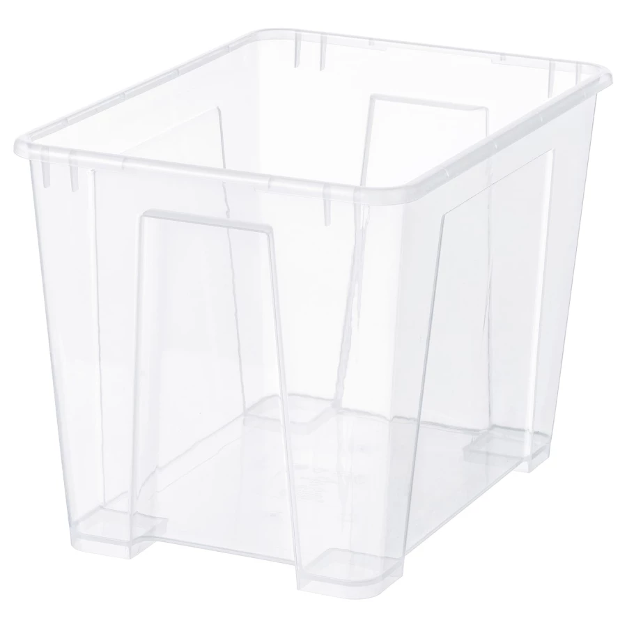 Коробка - SAMLA IKEA/ САМЛА ИКЕА, 39х28 см, прозрачный (изображение №1)