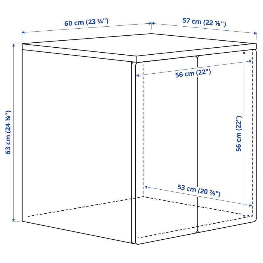 Шкаф детский - IKEA PLATSA/SMÅSTAD/SMASTAD, 60x55x63 см, белый/розовый, ИКЕА (изображение №7)