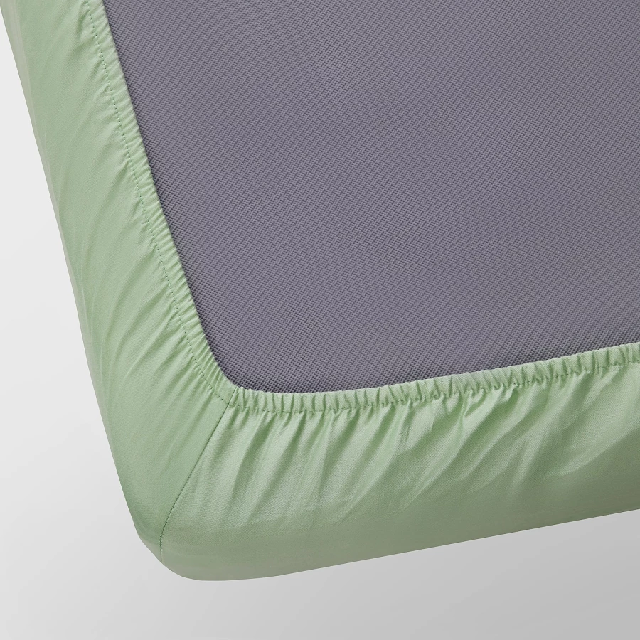 Комплект постельного белья - BERGFINK IKEA/  БЕРГФИНК ИКЕА,  белый/зеленый (изображение №8)