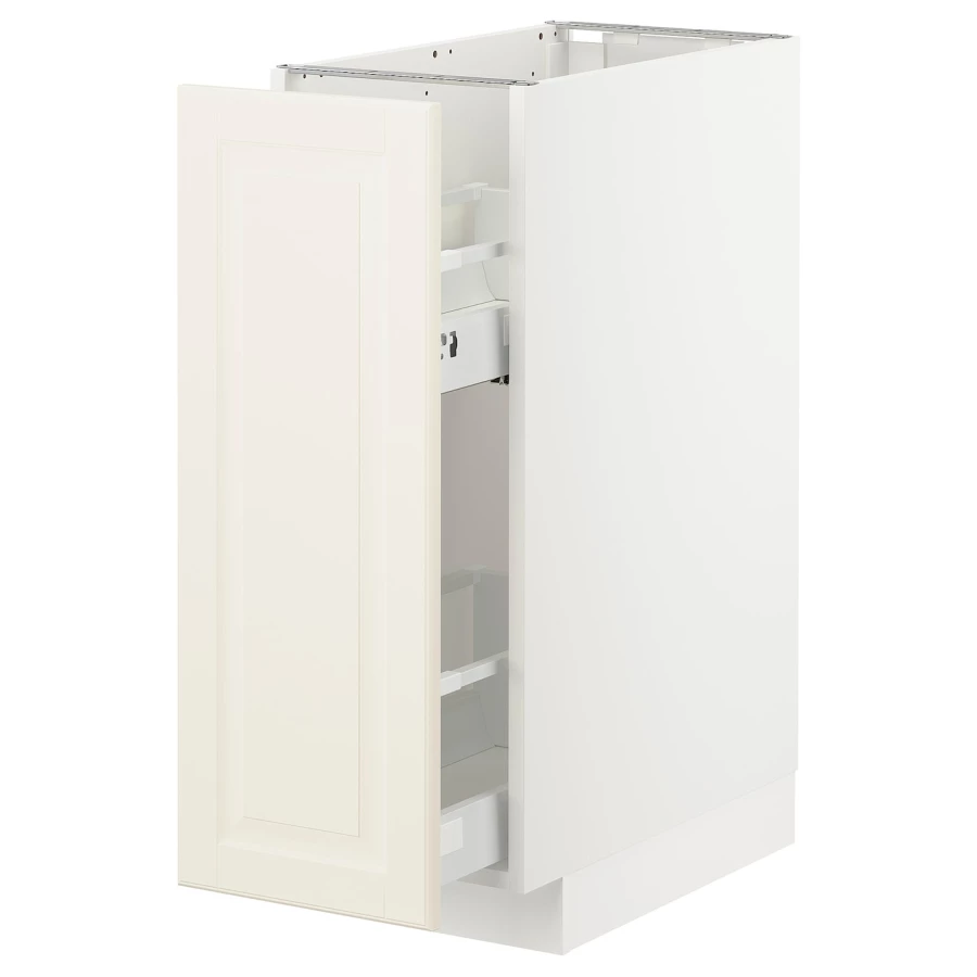 Напольный шкаф - METOD IKEA/ МЕТОД ИКЕА,  88х30 см, белый/светло-бежевый (изображение №1)