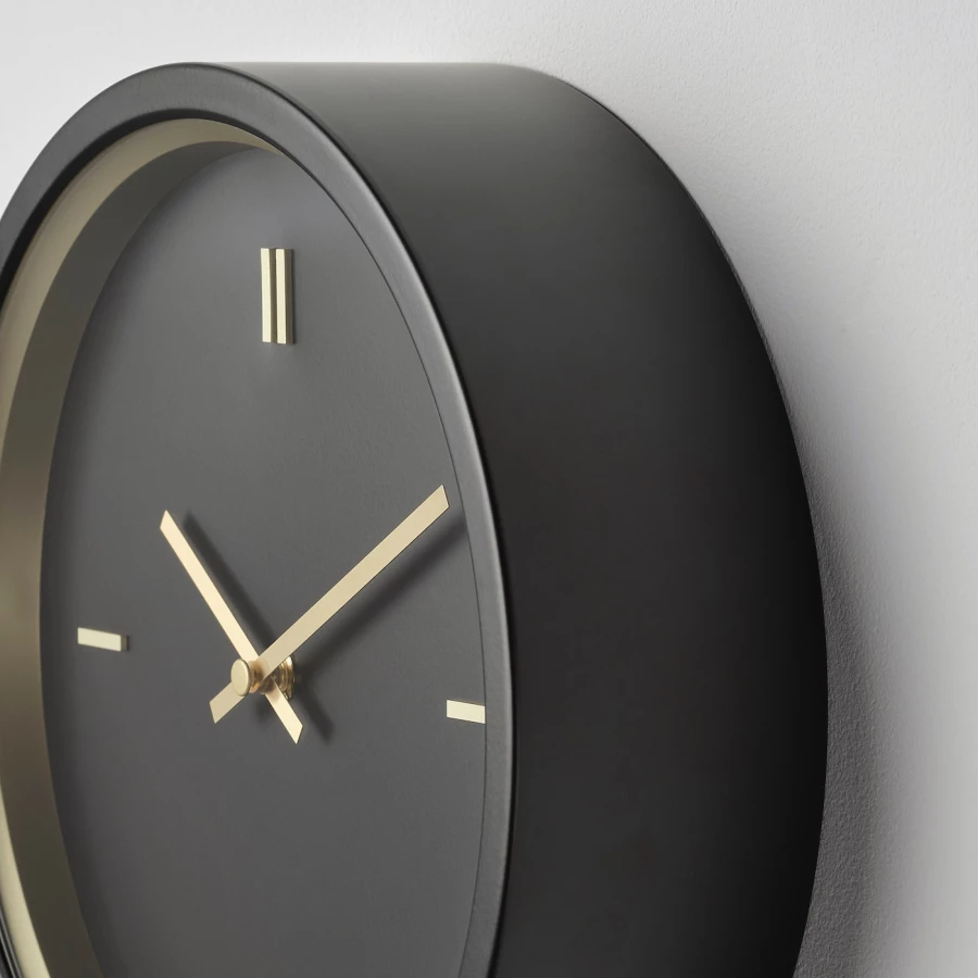 Настенные часы - IKEA STURSK/СТУРСК ИКЕА, 54х26 см, черный (изображение №5)