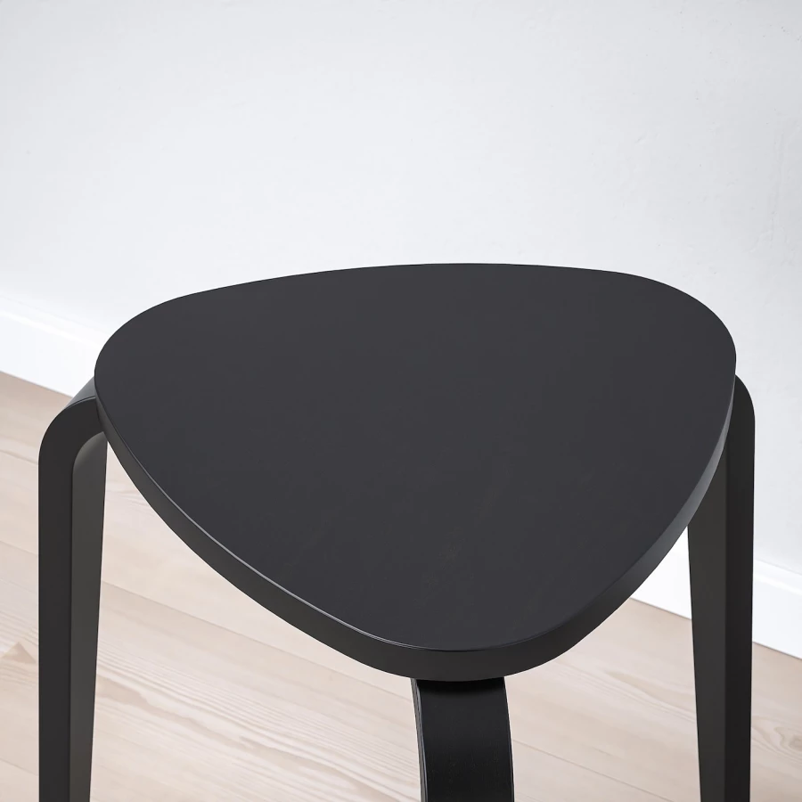 Табурет - KYRRE IKEA/ КЮРРЕ ИКЕА, 47х43х5 см, черный (изображение №5)