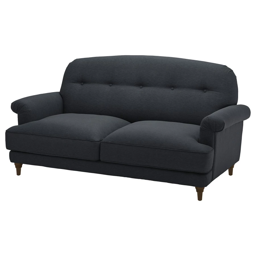 2-местный диван - IKEA ESSEBODA, 94x96x192см, черный,  ЭССЕБОДА ИКЕА (изображение №1)