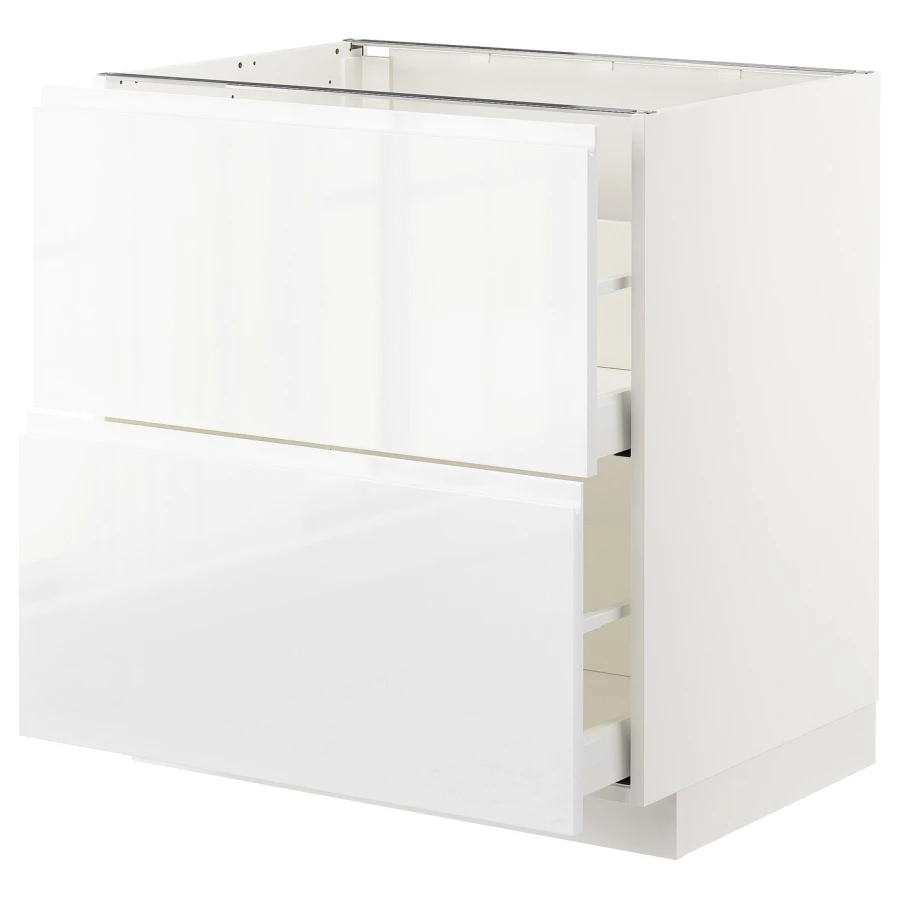 Напольный кухонный шкаф  - IKEA METOD MAXIMERA, 88x62,1x80см, белый, МЕТОД МАКСИМЕРА ИКЕА (изображение №1)