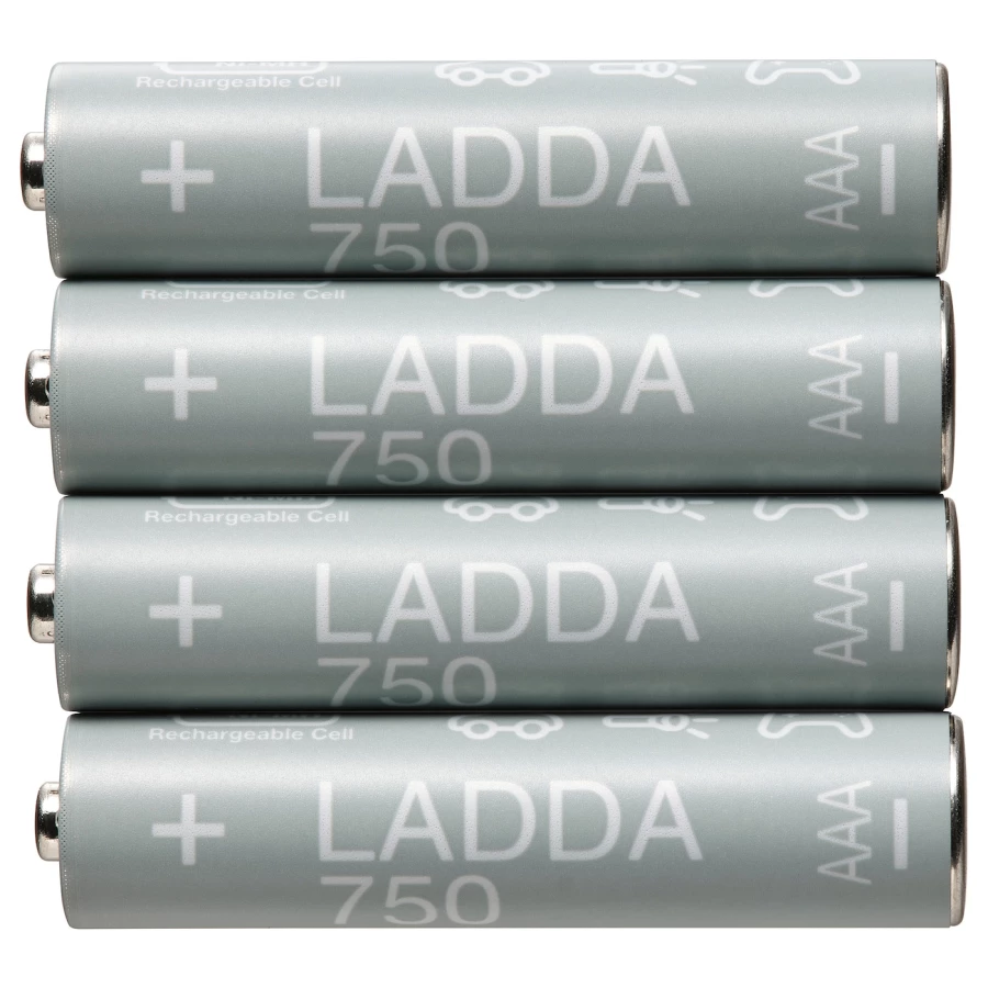 Аккумулятор - LADDA IKEA/ ЛАДДА ИКЕА,  серый (изображение №1)