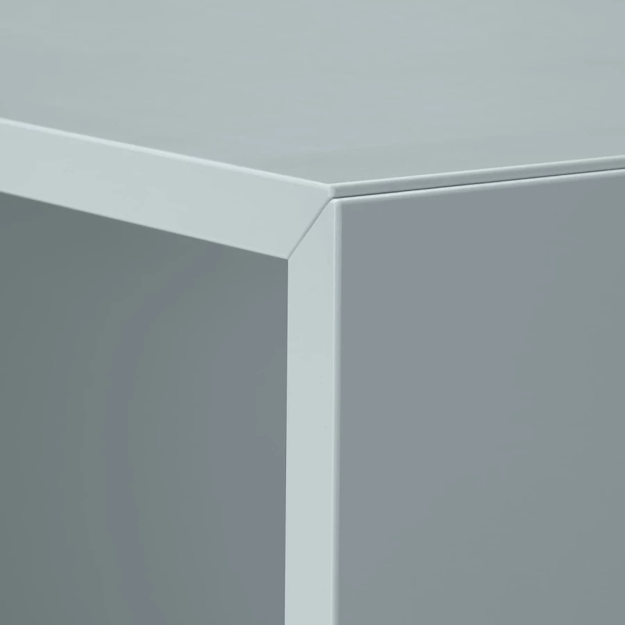 Комбинация для хранения - EKET IKEA/ ЭКЕТ ИКЕА,  72х70 см,  темно-серый/коричневый/голубой (изображение №4)