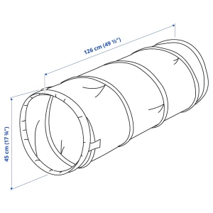 Второе фото. Игровой туннель - IKEA DVARGMAS/ДВАРГМАС ИКЕА, 45х126 см, синий