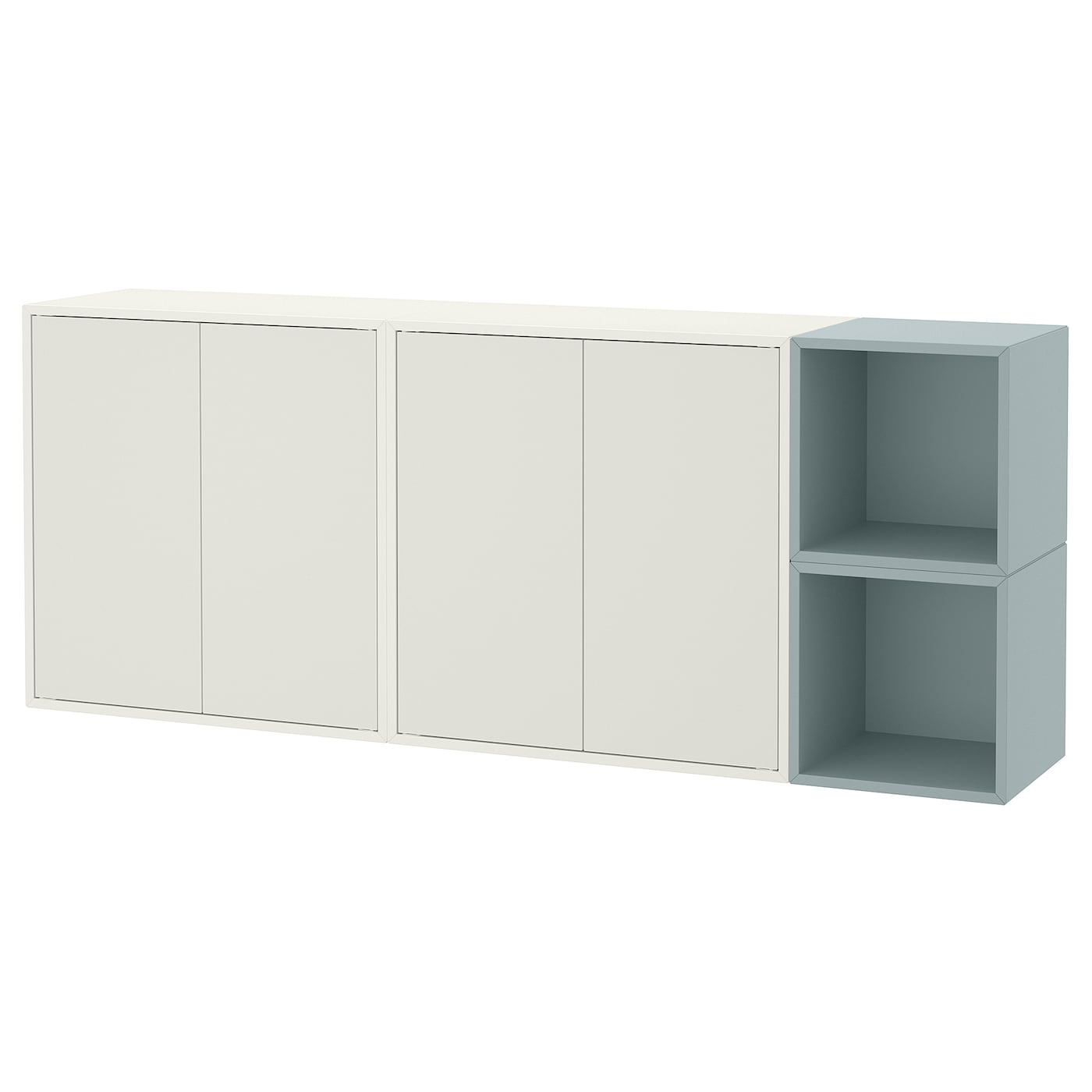 Комбинация для хранения - EKET IKEA/ ЭКЕТ ИКЕА,  175х70 см,   бледно-голубой/белый