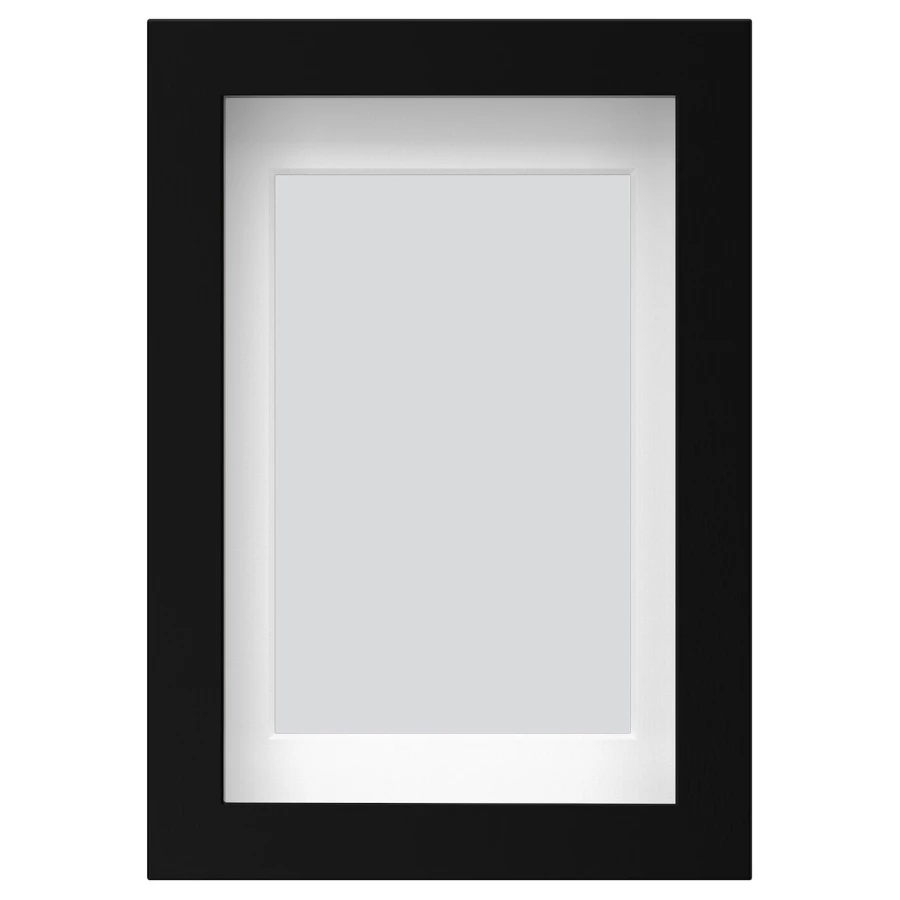 Рамка - IKEA RÖDALM/RODALM/РОДАЛЬМ ИКЕА, 15х10 см, белый/черный (изображение №1)