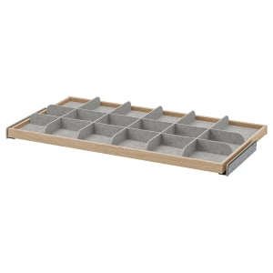 Выдвижная полка с разделителем - IKEA KOMPLEMENT, 100x58 см, белый КОМПЛИМЕНТ ИКЕА