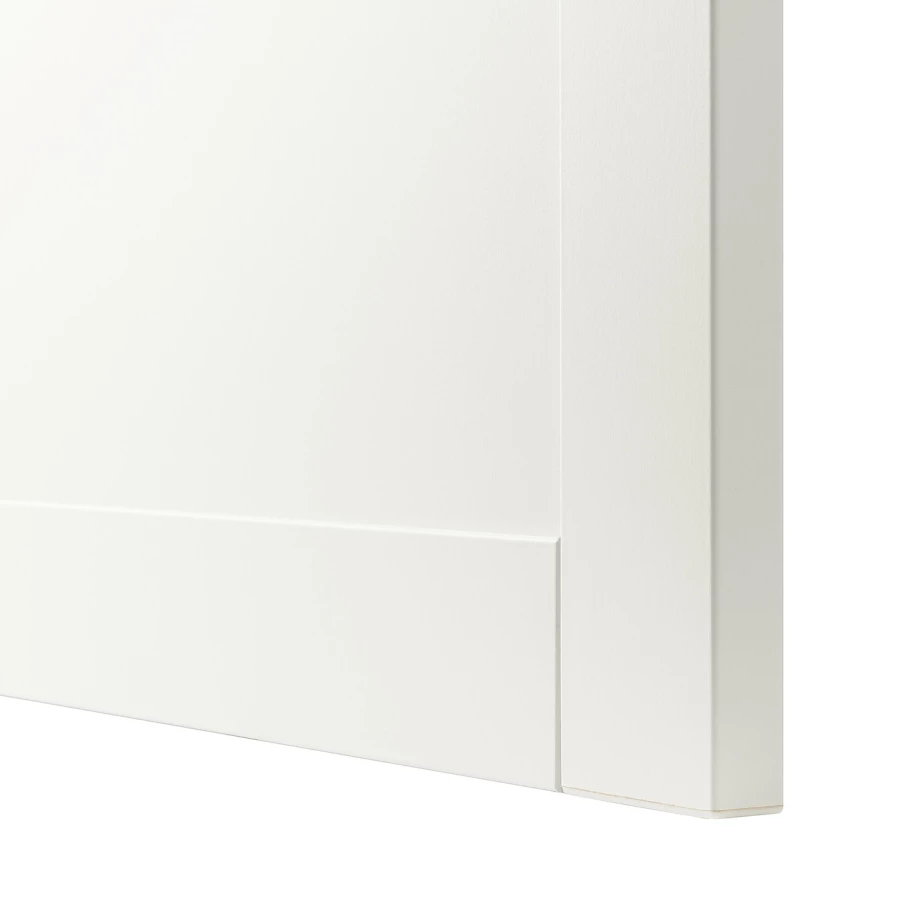 Навесной шкаф - IKEA BESTÅ, 60x22x128 см, белый, БЕСТО ИКЕА (изображение №4)