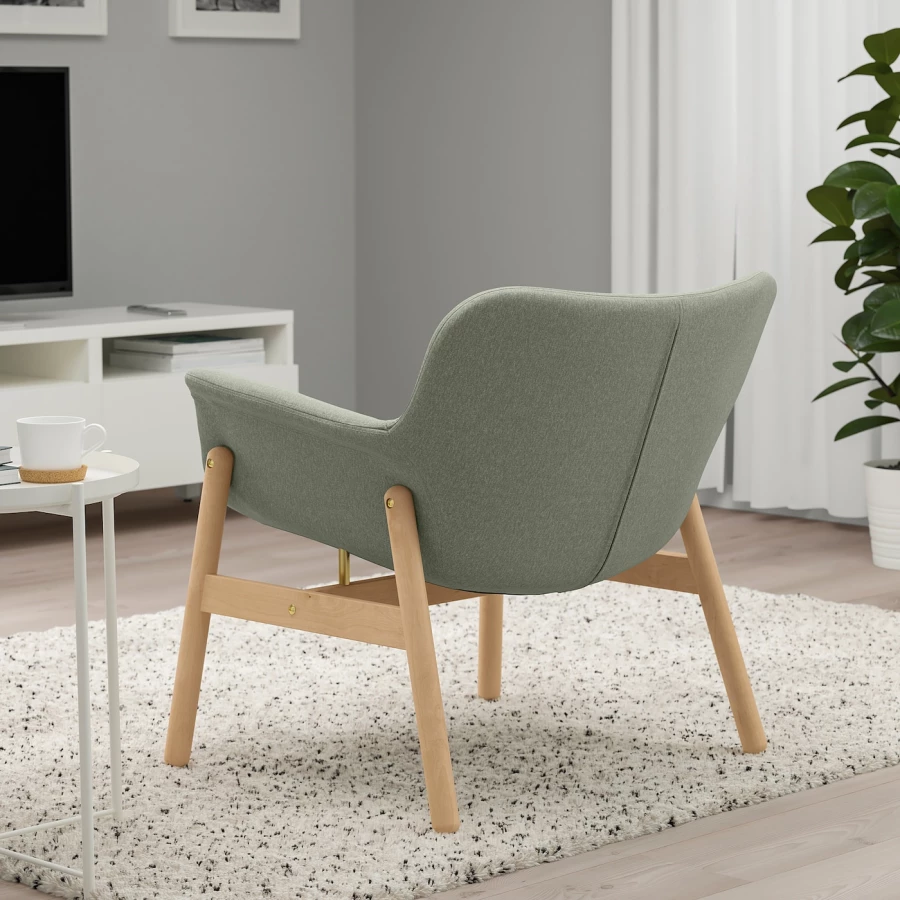 Кресло - IKEA VEDBO, 73х65х75 см, зеленый, ВЕДБУ ИКЕА (изображение №5)