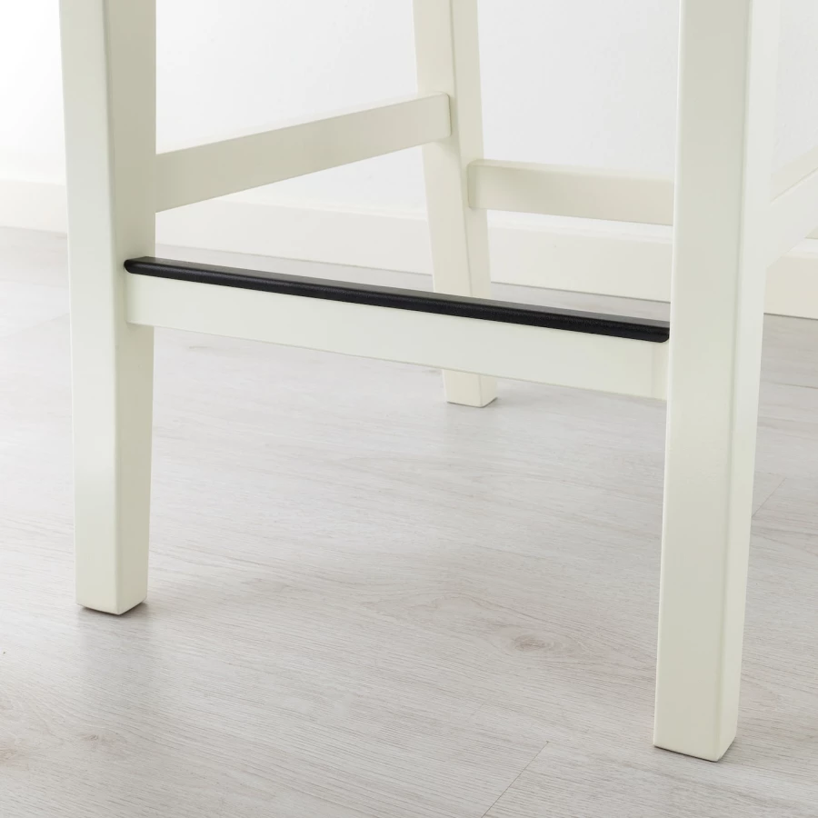 Барный стул - IKEA INGOLF/ИНГОЛЬФ ИКЕА, 40х45х91 см, белый (изображение №7)
