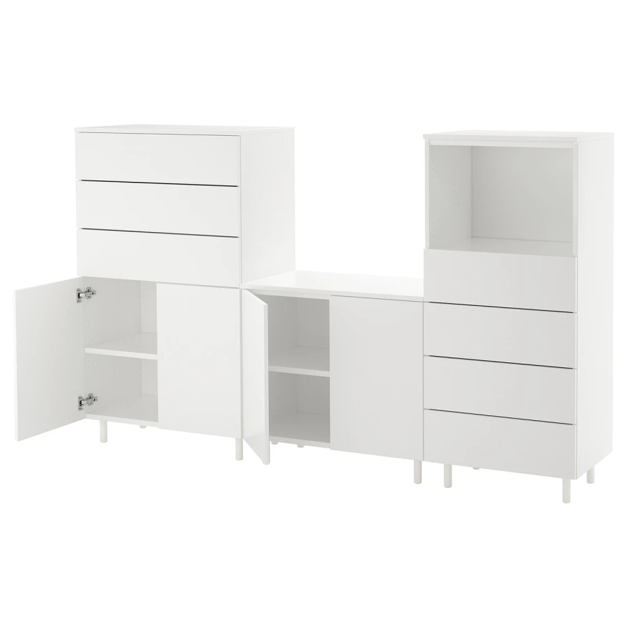 Книжный шкаф - PLATSA IKEA / ПЛАТСА ИКЕА,  220х133 см, белый (изображение №1)