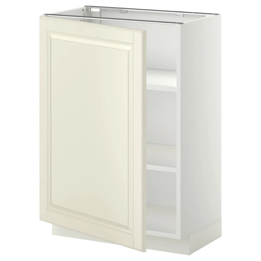 Напольный шкаф  - IKEA METOD, 88x39,5x60см, белый/светло-бежевый, МЕТОД ИКЕА (изображение №1)