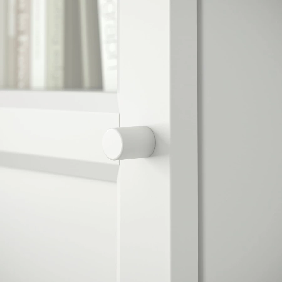 Книжный шкаф с дверью - BILLY/OXBERG IKEA/БИЛЛИ/ОКСБЕРГ ИКЕА, 30х40х202 см, белый (изображение №8)
