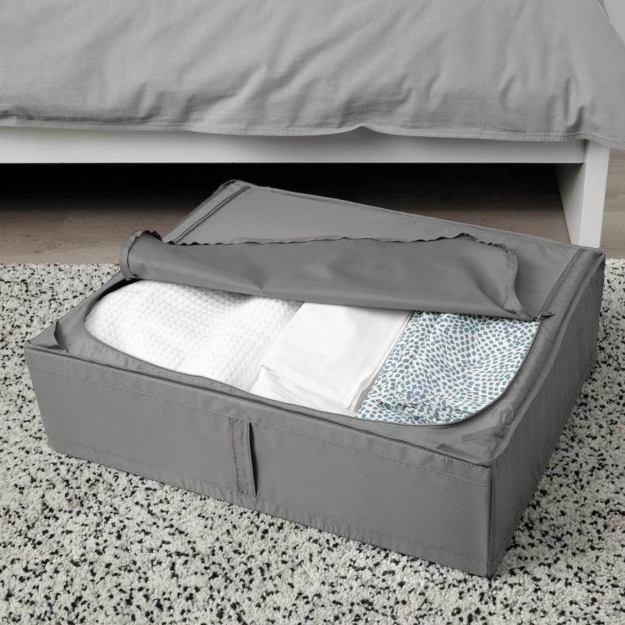 Ящик для хранения -  SKUBB IKEA/ СКУББ ИКЕА. 69х55х19 см, серый (изображение №5)