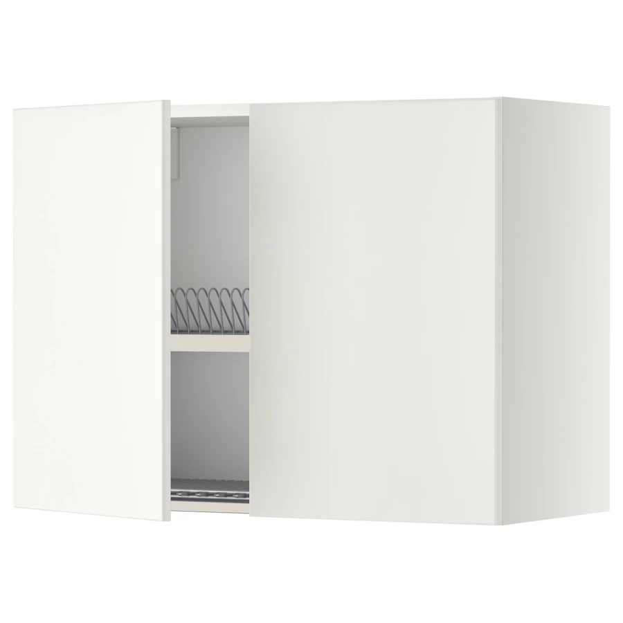 Навесной шкаф с сушилкой - METOD IKEA/ МЕТОД ИКЕА, 60х80 см, белый (изображение №1)