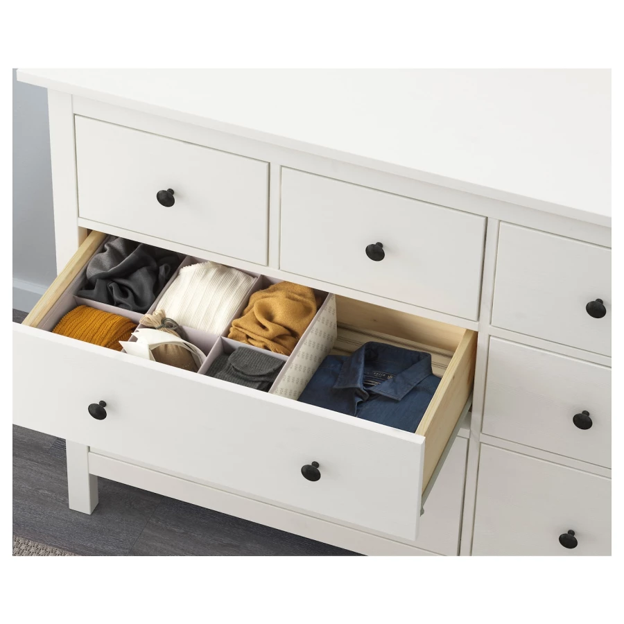 Комплект мебели д/спальни  - IKEA HEMNES, 200x80см, белый, ХЕМНЭС ИКЕА (изображение №6)