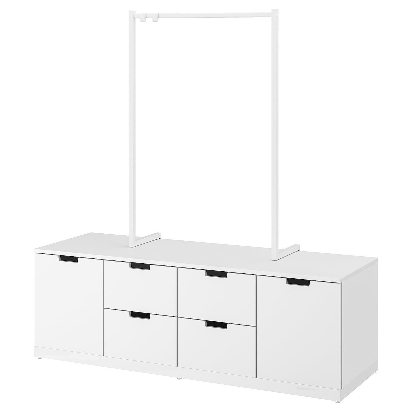 Комод - IKEA NORDLI/НОРДЛИ ИКЕА, 47х169х160 см, белый