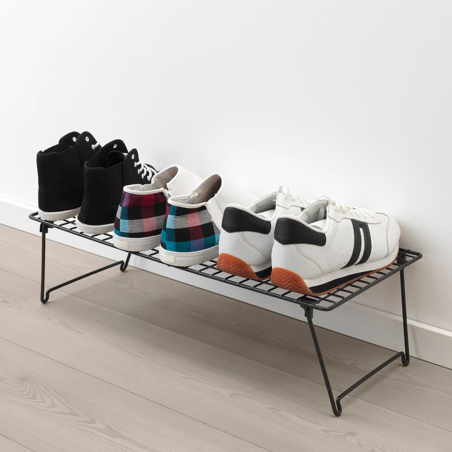 Шкаф для обуви - GREJIG IKEA/ ГРЕЙИГ ИКЕА, 58х27 см, черный (изображение №2)