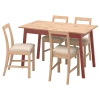 Набор кухонных столов  - PINNTORP IKEA/ПИННТОРП ИКЕА, 125 см, коричневый
