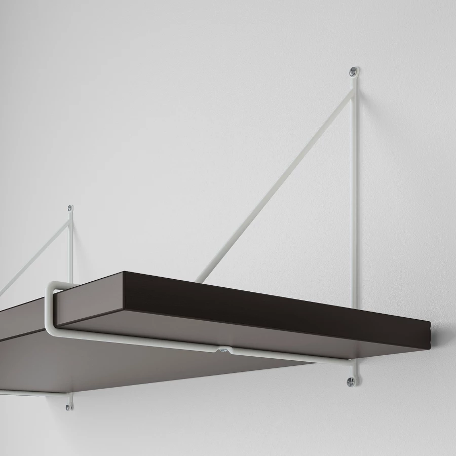 Комбинация настенных полок - BERGSHULT/PERSHULT IKEA/БЕРГСХУЛЬТ/ ПЕРШУЛЬТ ИКЕА, 120х30 см, черный (изображение №5)