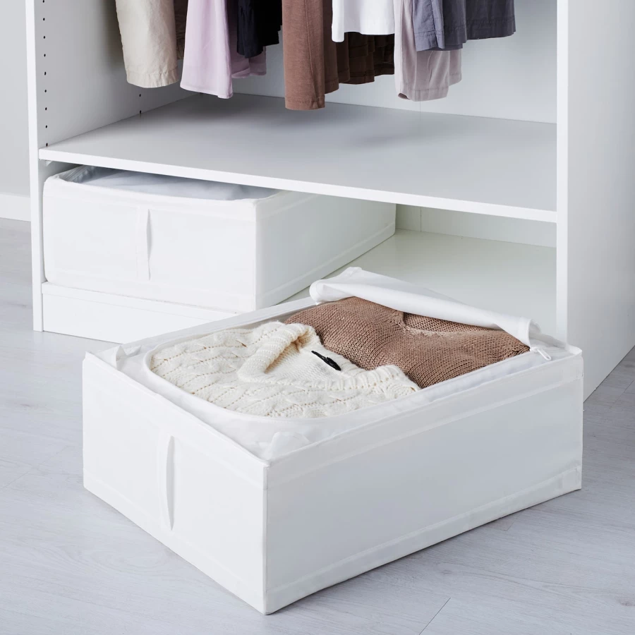 Ящик для хранения - SKUBB IKEA/ СКУББ ИКЕА. 55х44х19 см, белый (изображение №5)