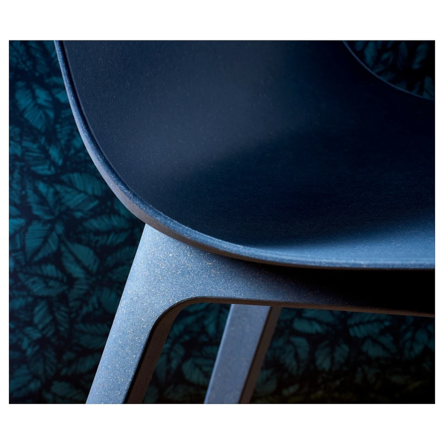 Стол и 4 стула - IKEA EKEDALEN/ODGER/ЭКЕДАЛЕН/ОДГЕР ИКЕА, 120/180х80 см, дуб/темно-голубой (изображение №8)