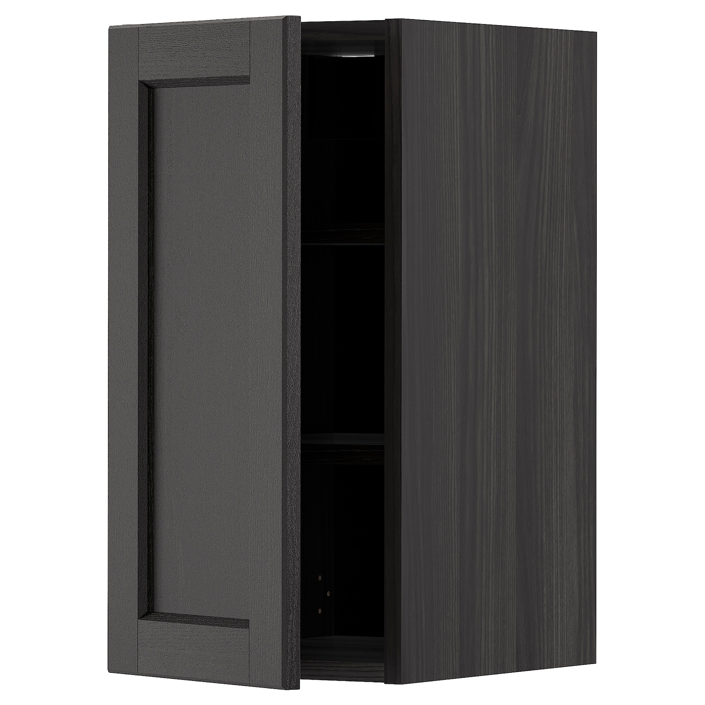 Навесной шкаф с полкой - METOD IKEA/ МЕТОД ИКЕА, 30х60 см, черный