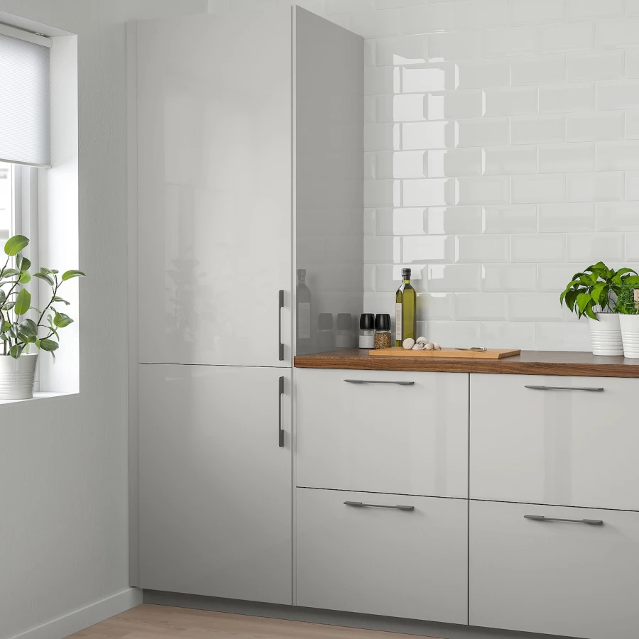 Дверца - IKEA RINGHULT, 140х60 см, светло-серый, РИНГХУЛЬТ ИКЕА (изображение №3)