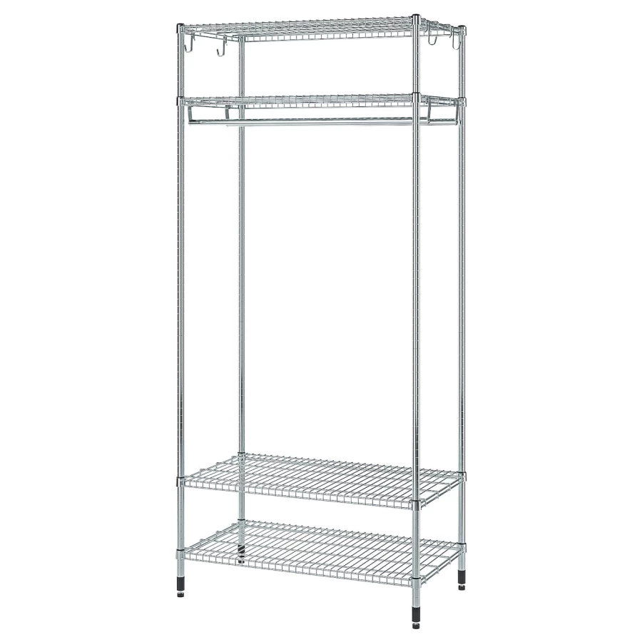 Гардеробная система - IKEA OMAR, 92х50х201 см, оцинкованная сталь, ОМАР ИКЕА (изображение №1)