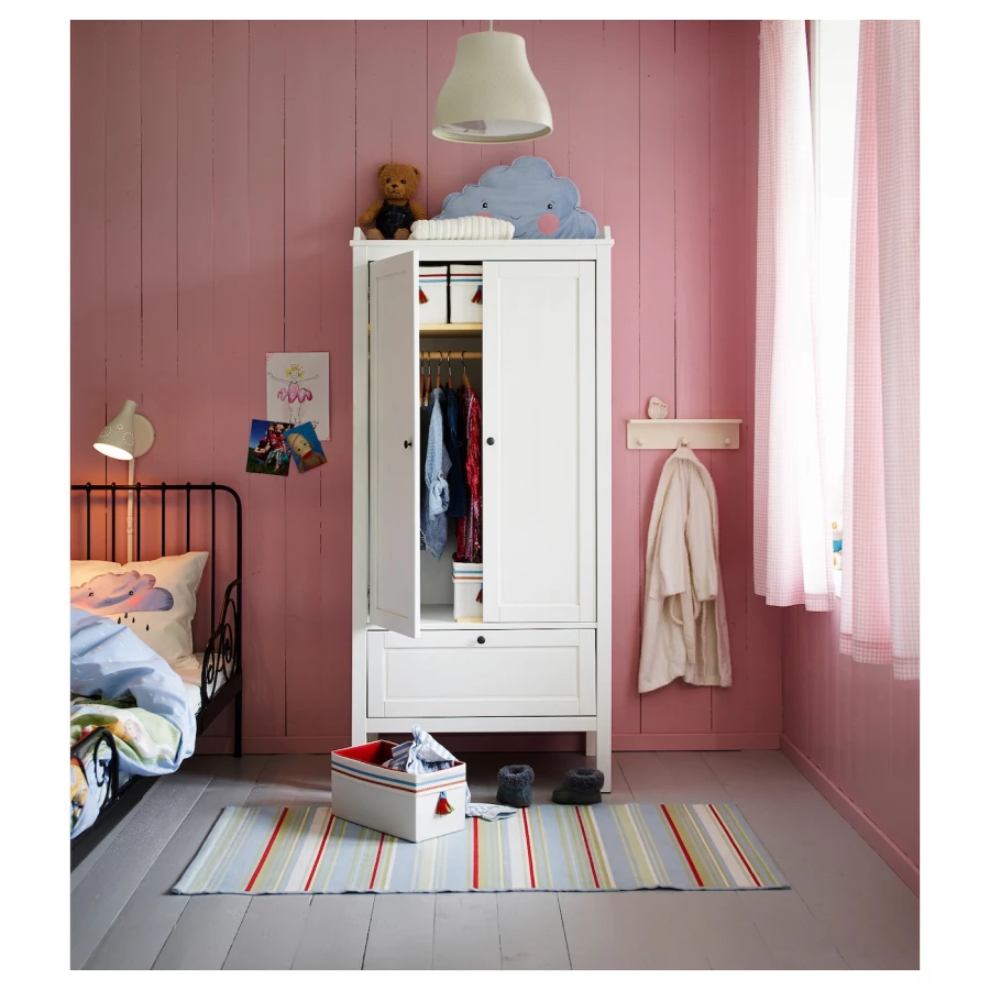 Шкаф детский - IKEA SUNDVIK, 80x50x171 см, белый, СУНДВИК ИКЕА (изображение №3)
