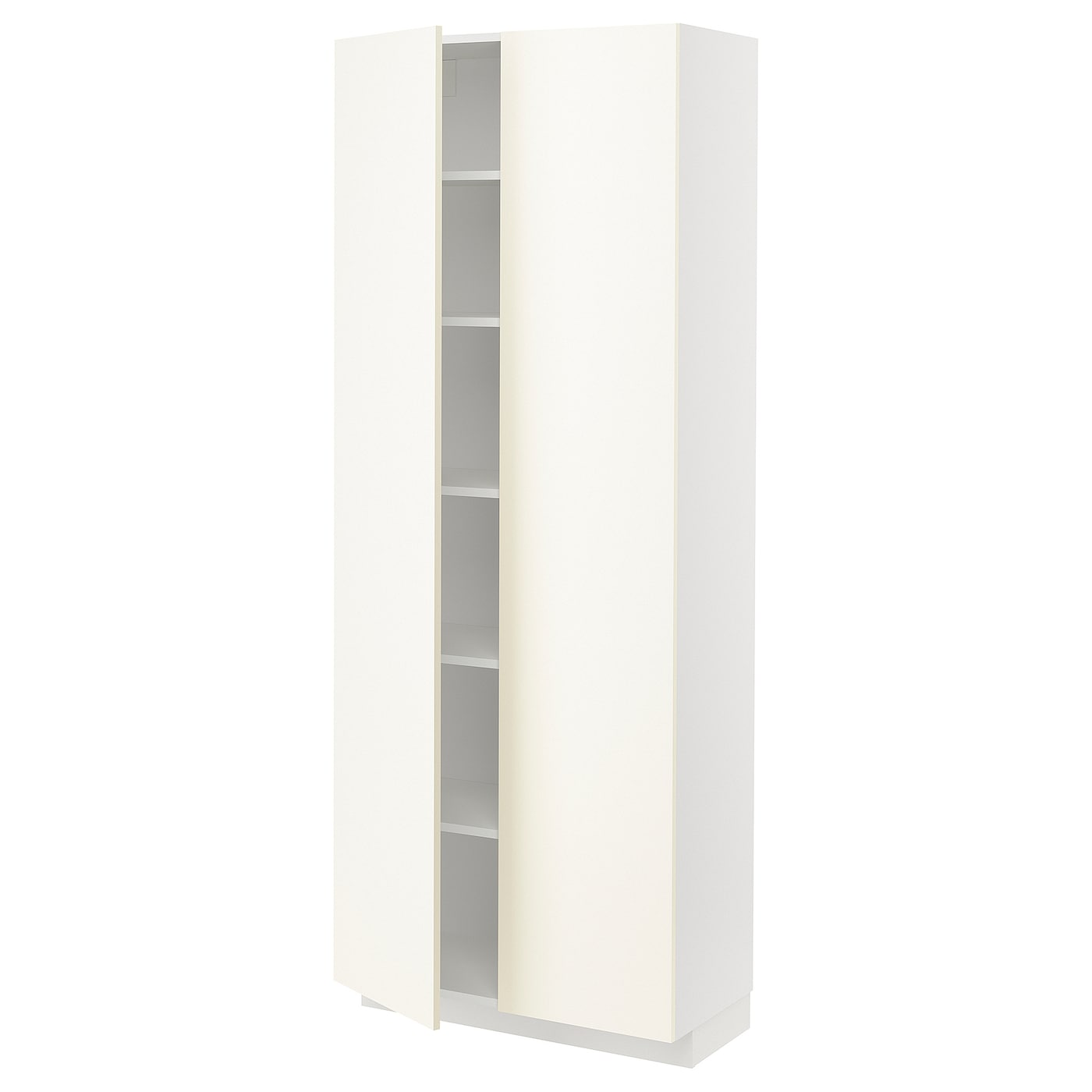 Высокий кухонный шкаф с полками - IKEA METOD/МЕТОД ИКЕА, 200х37х80 см, белый