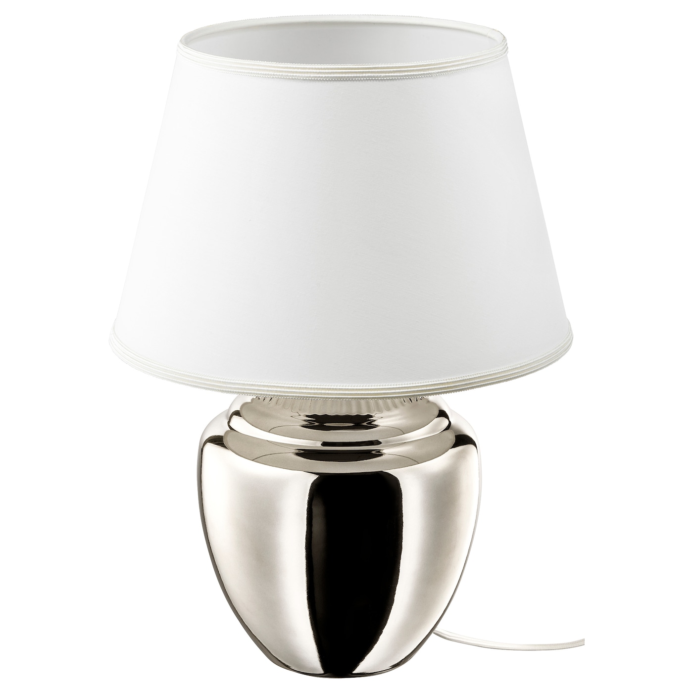 Лампа - RICKARUM   IKEA/РИККАРУМ  ИКЕА, 47 см, белый/серебристый