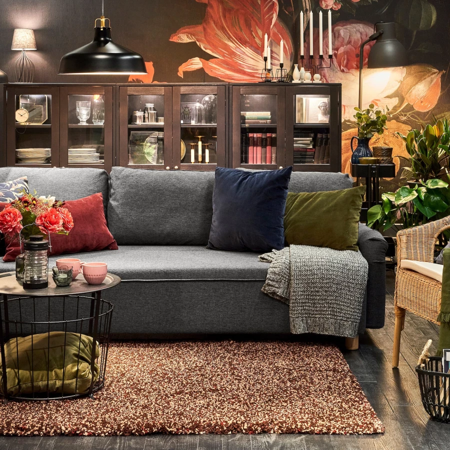 3-местный диван-кровать - IKEA GRUNNARP, 92x236см, черный, ГРУННАРП ИКЕА (изображение №11)